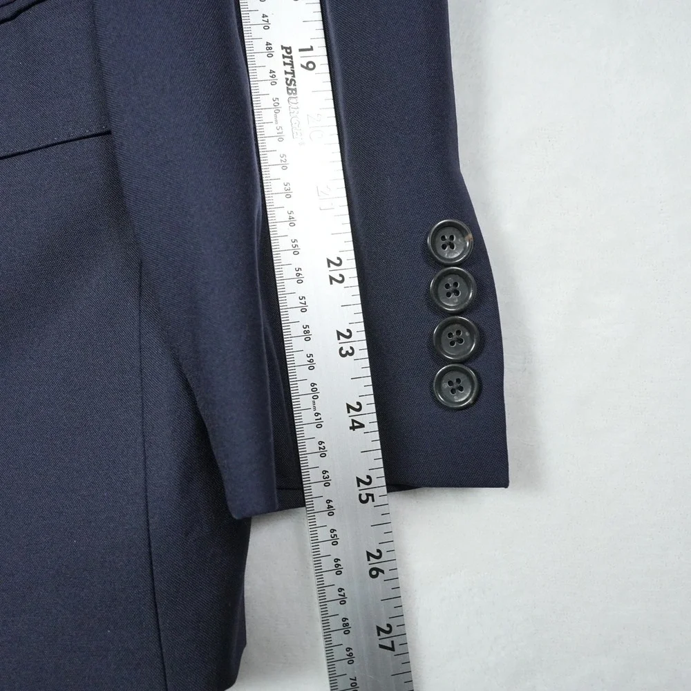 J.Crew Ludlow Suit Jacket 38R Navy Blue Loro Piana Super 120s Wool Blazer Mens